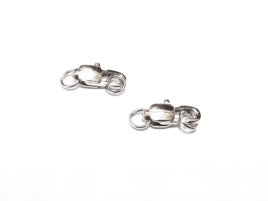 Clasp Set, Stainless Steel, 6x11mm, 2 pcs | 鏈扣套裝, 不鏽鋼, 長型, 6x11mm, 2個