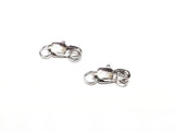 Clasp Set, Stainless Steel, 6x11mm, 2 pcs | 鏈扣套裝, 不鏽鋼, 長型, 6x11mm, 2個