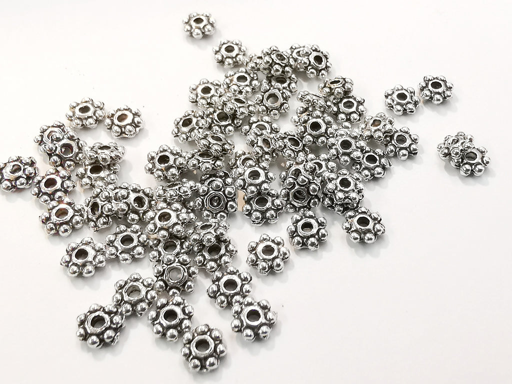 Spacer, 4mm, Alloy Bead, 100 Pcs | 4mm合金隔珠, 100個
