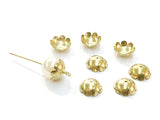 Bead Cap, Brass, 10mm, 24 Pieces | 銅珠蓋, 10mm, 24個