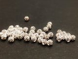 Bead, Brass, 4mm round, 30 pcs | 銅珠, 4mm通花銅珠, 30個