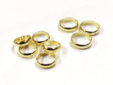 Brass Bead, Round Bead Frame, 8mm/10mm, 6 pcs | 雙孔銅圈, 8mm/10mm, 6個