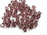 Bicone Glass Bead, 8mm, medium purple, 36pcs | 雙尖水晶玻璃, 8mm, 中紫, 36粒