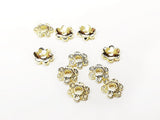 Bead Cap, Brass, 6mm, 10 Pieces | 銅珠蓋, 6mm, 10個