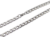 Stainless Steel Necklace, 6.5mm Flat Curb Chain | 不鏽鋼項鏈 6.5mm扁鏈