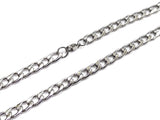 Stainless Steel Necklace, 6.5mm Flat Curb Chain | 不鏽鋼項鏈 6.5mm扁鏈