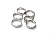 Brass Bead, Round Bead Frame, 9mm/11mm, 6 pcs | 雙孔銅圈, 9mm/11mm, 6個