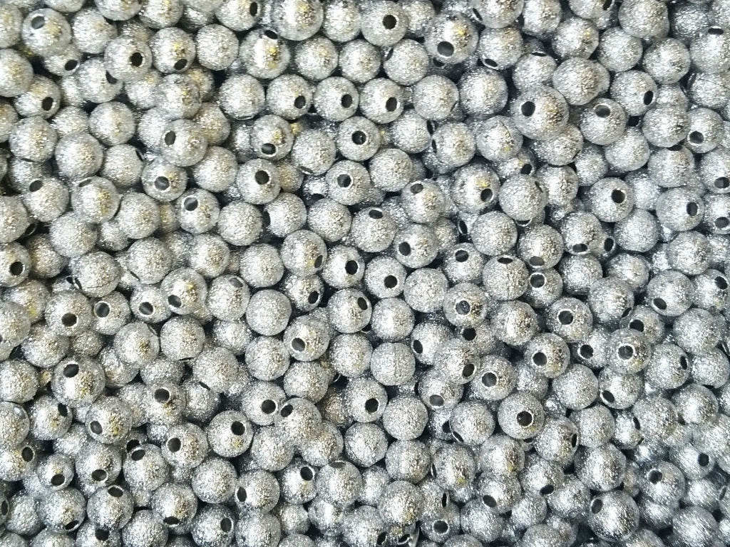 Sanded Brass Bead, Round, 5mm, Price Per Pack - amakeit bead 天富