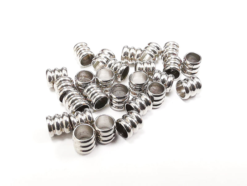 不鏽鋼珠, 4x4mm, 管珠, 20粒