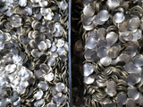 Brass Charm, Ripple, 6/8/10mm, top hole, 100 pcs | 圓銅片, 6/8/10mm, 邊孔, 100個