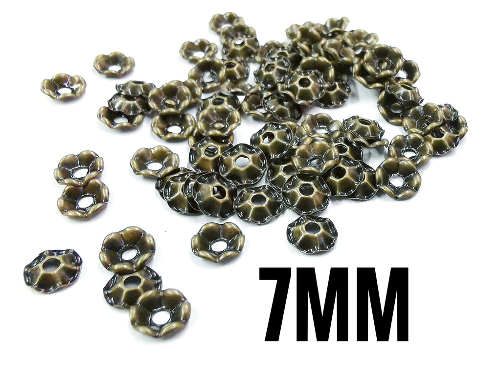 Clearance, Brass sequins, 7mm, centre hole, 100 pcs | 特價, 圓銅片, 7mm, 中孔, 100個