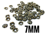 Clearance, Brass sequins, 7mm, centre hole, 100 pcs | 特價, 圓銅片, 7mm, 中孔, 100個