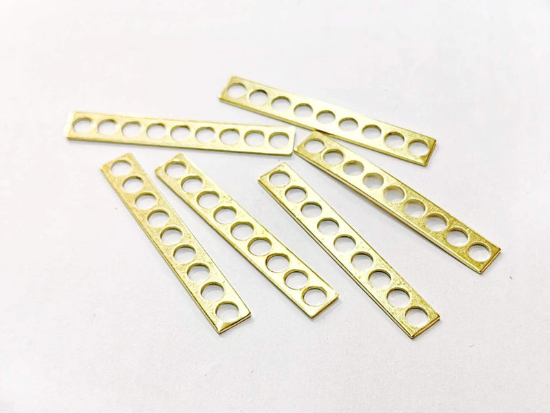 長條銅片, 42x6.4mm, 黃銅色, 2個