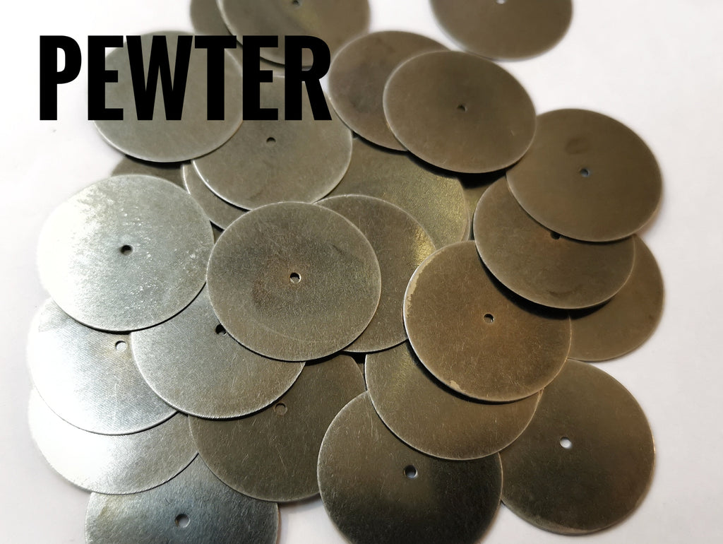 Clearance, Brass sequins, 20mm, centre hole, 18pcs | 特價, 圓銅片, 20mm, 中孔, 18個