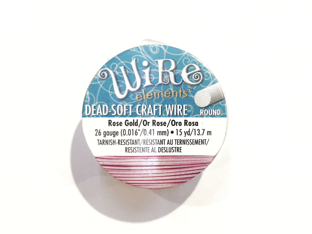 Craft Wire, Round, Beadsmith, 26 Gauge (0.41mm) | 圓銅線, Beadsmith, 26 Gauge (0.41mm)