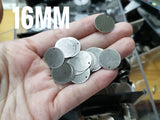 Clearance, Brass sequins, 16mm, 2 holes, 36 pcs | 特價, 圓銅片, 16mm, 雙孔, 36個