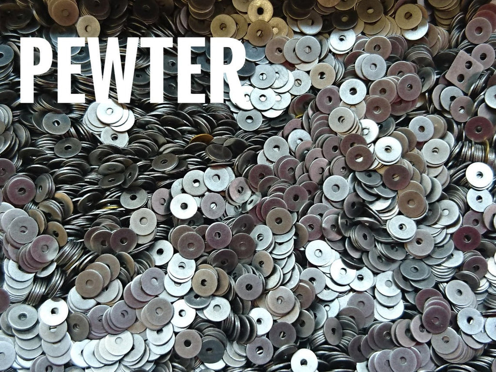 Clearance, Brass sequins, 4mm, centre hole, 200 pcs | 特價, 圓銅片, 4mm, 中孔, 200個