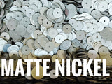 Clearance, Brass sequins, 7mm, centre hole, 150 pcs | 特價, 圓銅片, 7mm, 中孔, 150個