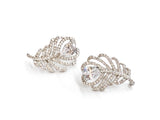 Bail, Snap Clasp, Hinged Enhancer, 17x24mm, Cubic Zirconia | 鏈墜扣, 閃石啪扣,17x24mm