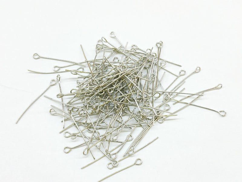 Eye Pins, Stainless Steel, 72 pcs per pack - amakeit bead 天富