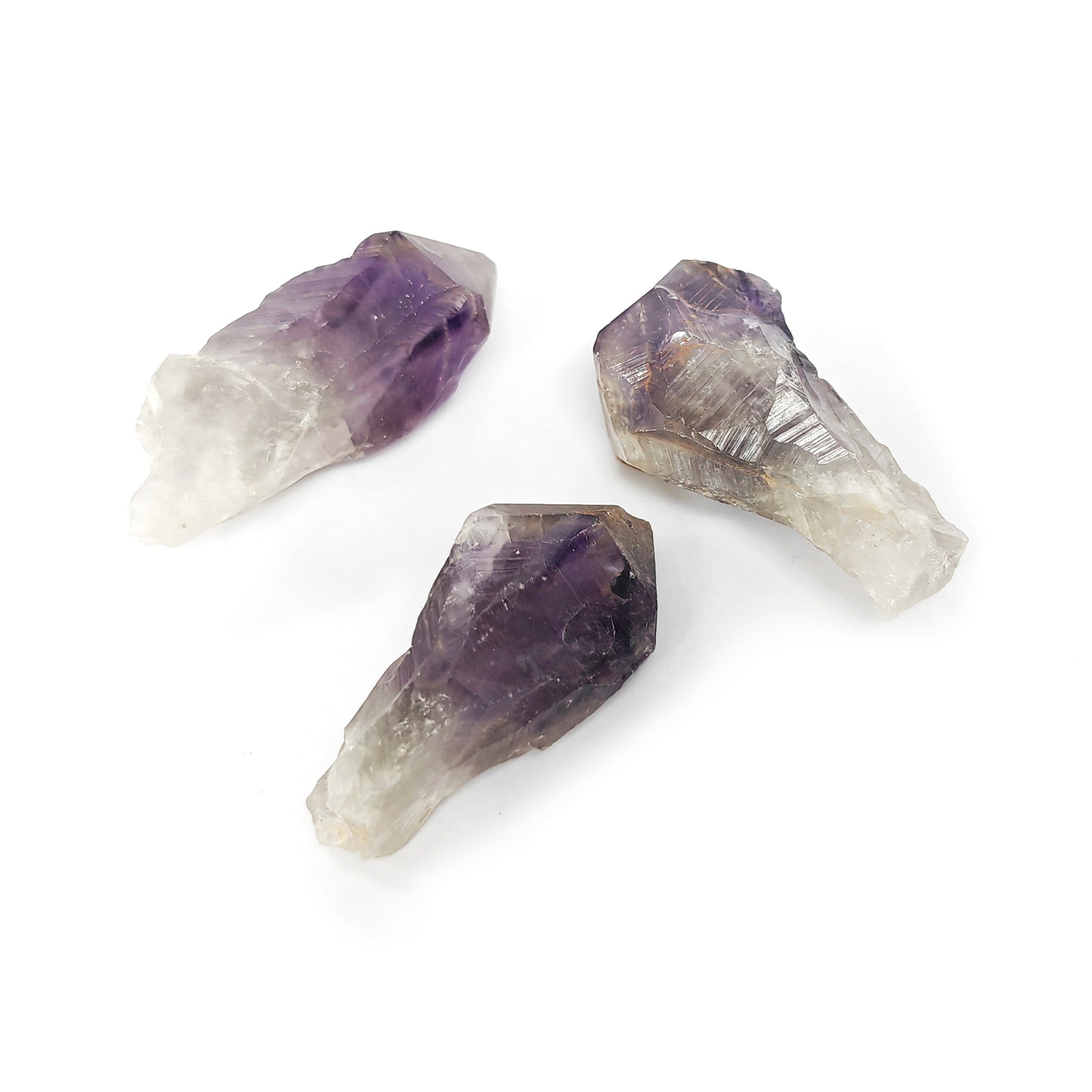 Raw Quartz, Long, Amethyst 水晶原石, 長形, 紫水晶