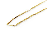 Stainless Steel Necklace, Gold color, 2mm Prism Style | 不鏽鋼項鏈, 金色, 2mm長方形鏈