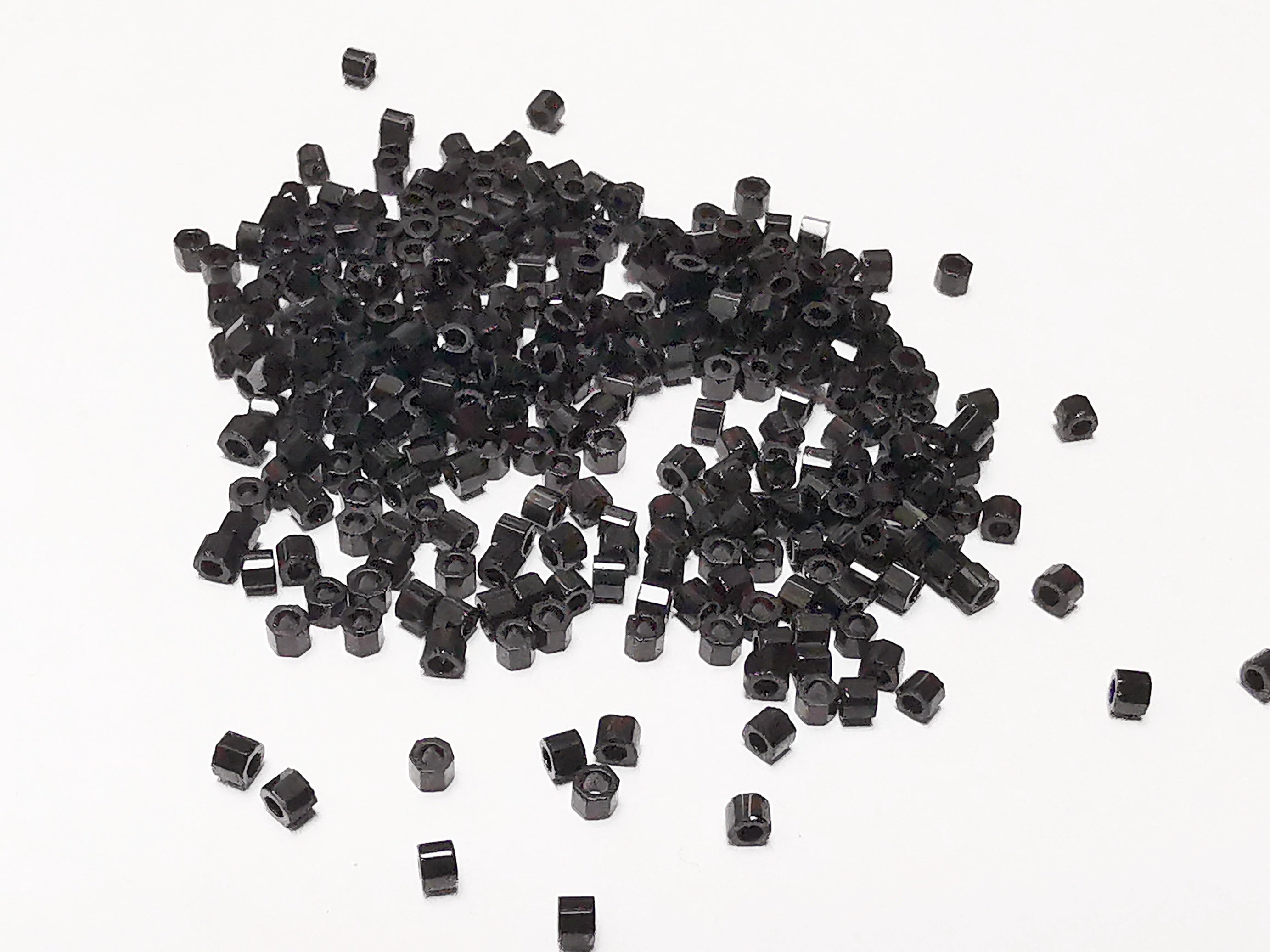 古董玻璃珠, 六角, 2.5mm