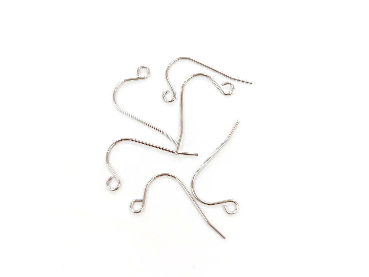 Earring Hook, Stainless Steel, Steel/Gold, 3 Pairs | 不鏽鋼耳勾, 有圈, 鋼色/金色, 3對