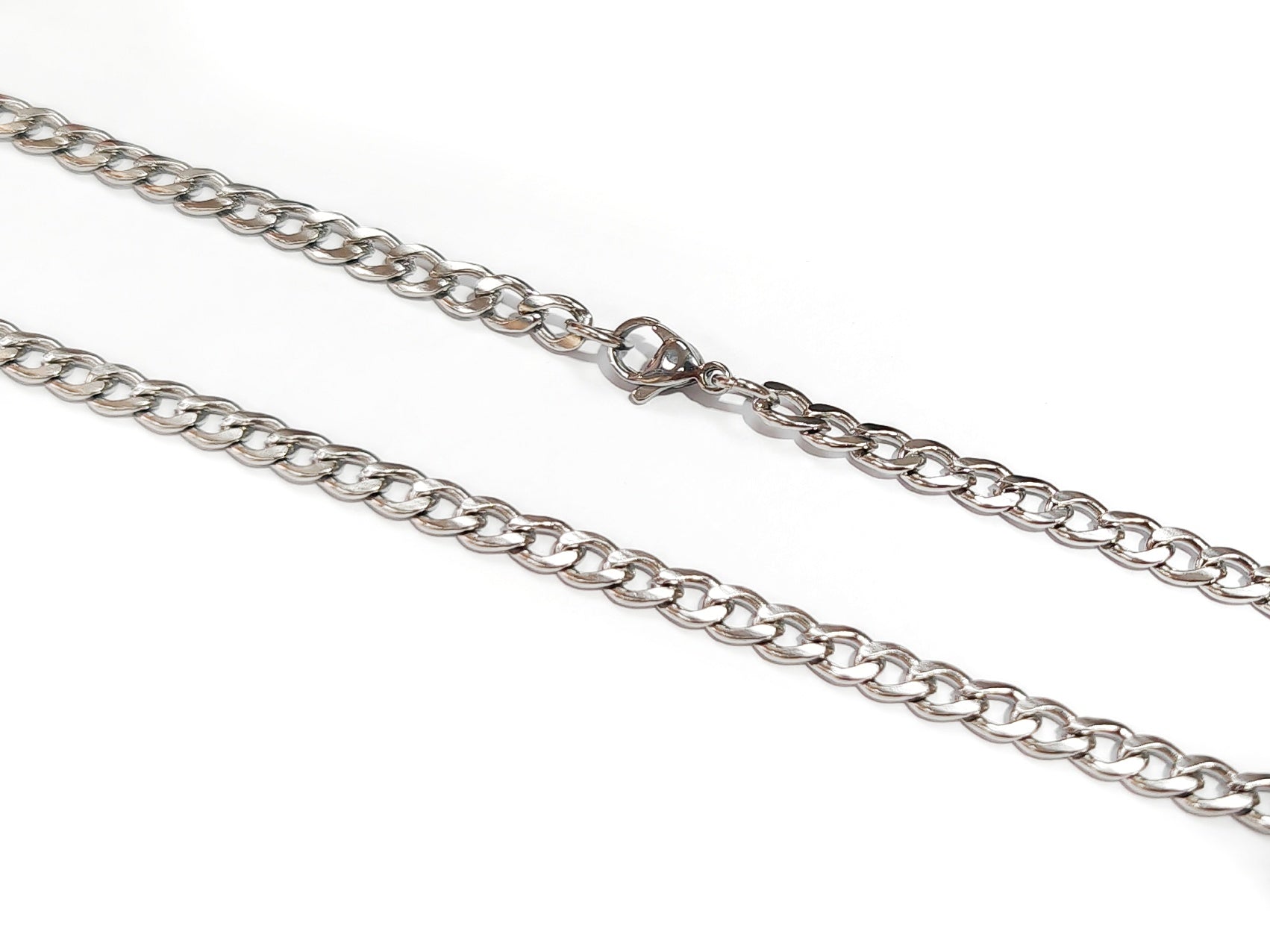 Stainless Steel Necklace, 4.6mm Flat Curb Chain | 不鏽鋼項鏈, 4.6mm扁鏈