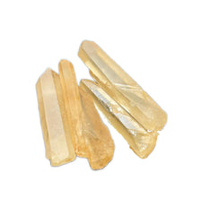 Raw Clear Quartz Crystal Point, Rock Quartz 白水晶原石(柱), 黃皮