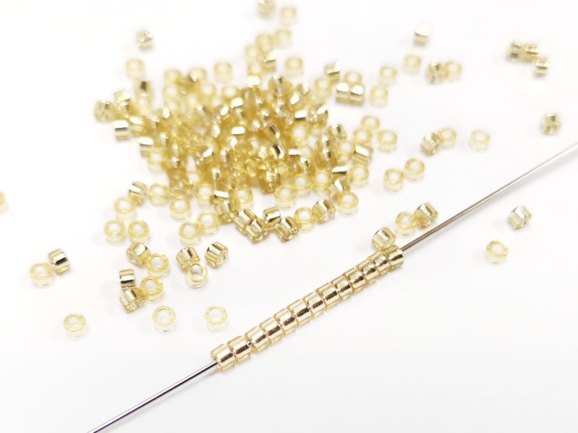 古董玻璃珠, 銀芯, 2.5mm