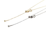 18" Stainless Steel Necklace, 1mm cable chain, with stopper | 18“ 不鏽鋼項鏈 1mm十字鏈, 可調節