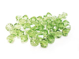 Bicone Glass Bead, 8mm, Light Green, 36pcs | 雙尖水晶玻璃, 8mm, 淺綠, 36粒