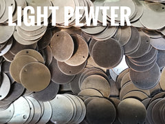 Clearance, Brass Charm, 14mm, stamping tag, 50 pcs | 特價, 圓銅片, 14mm, 邊孔, 50個