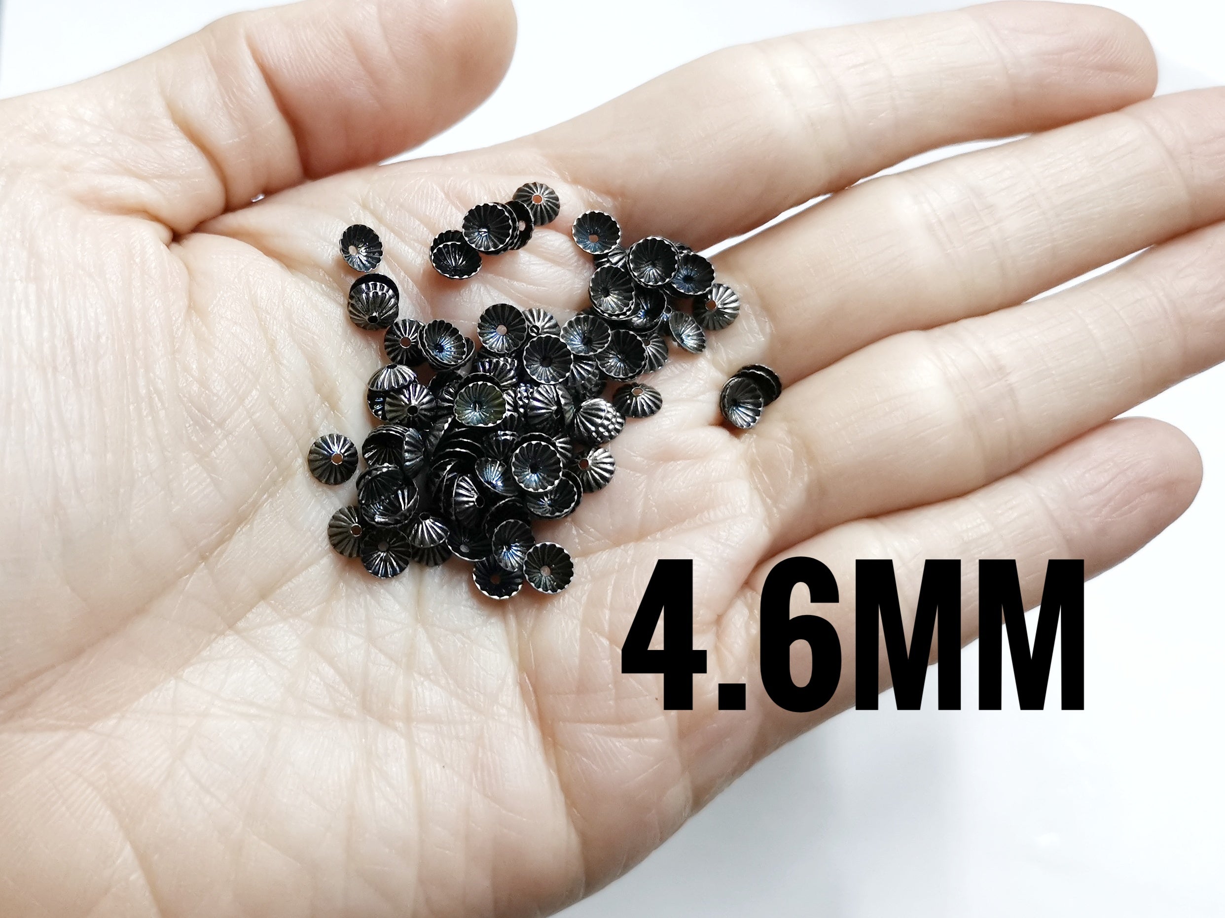 銅珠蓋, 半球, 4.6mm, 100個