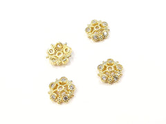 銅珠蓋, 鋯石, 10mm, 2個