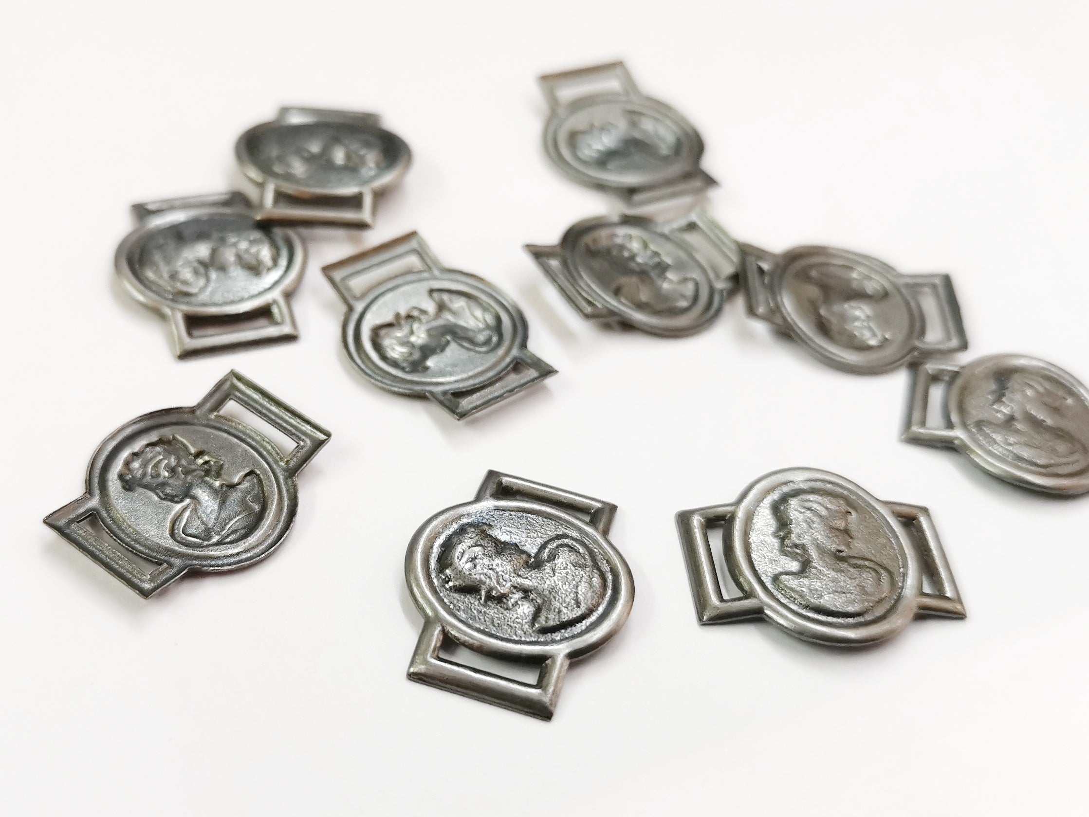 銅片, 人像, 16x19.5mm, 10個