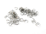 Jump Ring, 0.6x4mm, Stainless Steel, 144 Pieces Per Pack | 不鏽鋼開口圈, 0.6x4mm圓形, 144個