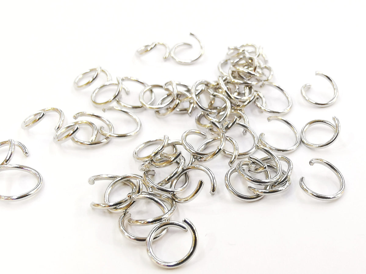 不鏽鋼開口圈, 1x8mm圓形, 72個