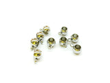 Stainless Steel Bead with loop, 6.5x10mm, 4mm hole, 4 Pieces Per Pack - amakeit bead 天富