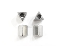 銅珠, 實心銅, 6.5x7mm, 三角形