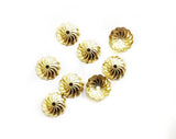 Bead Cap, Brass, 10mm, Fit For 12mm Bead, 24 Pieces | 銅珠蓋, 10mm, 12mm珠用, 24個