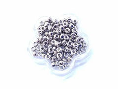 Japanese seed beads, MATSUNO, 8/0, silver or golden plated | 日本玻璃珠, 松野, 8/0, 金色/白金色