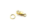 Clasp Set, 14KT Gold Filled, 10mm, 1 Set | 龍蝦扣，14KT包金，10mm，1套