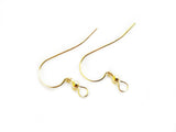 Earring Hook, Gold-filled, 22mm, 1 Pair | 包金耳勾， 22mm，1對