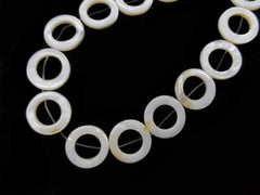 15mm貝殼圈，可穿9mm珠, 4個