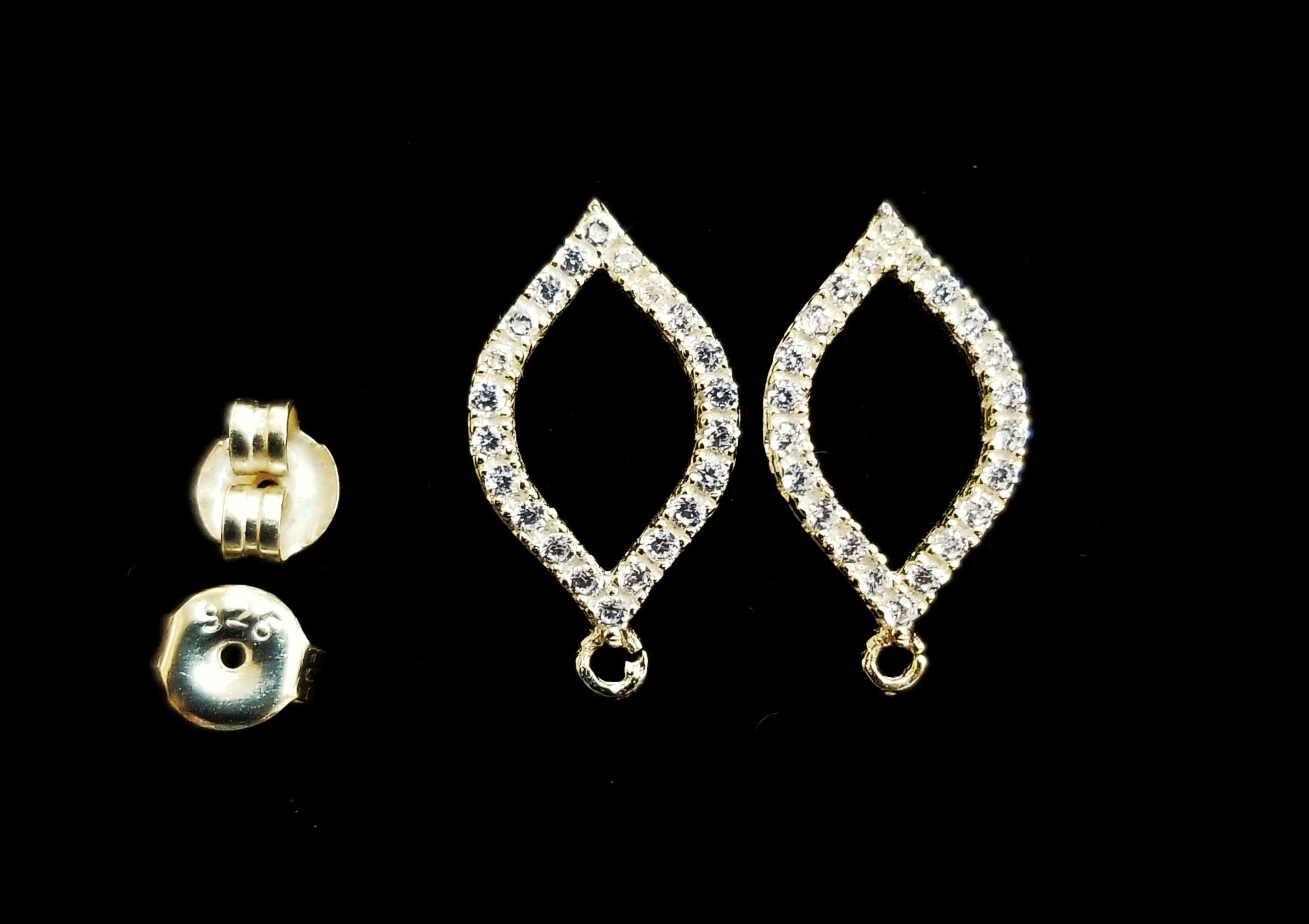 925銀閃石耳勾, 有圈