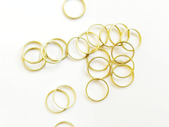 Ring, Brass, 8mm, Dull Golden, 20P Pieces | 銅圈，8mm啞金色，20個