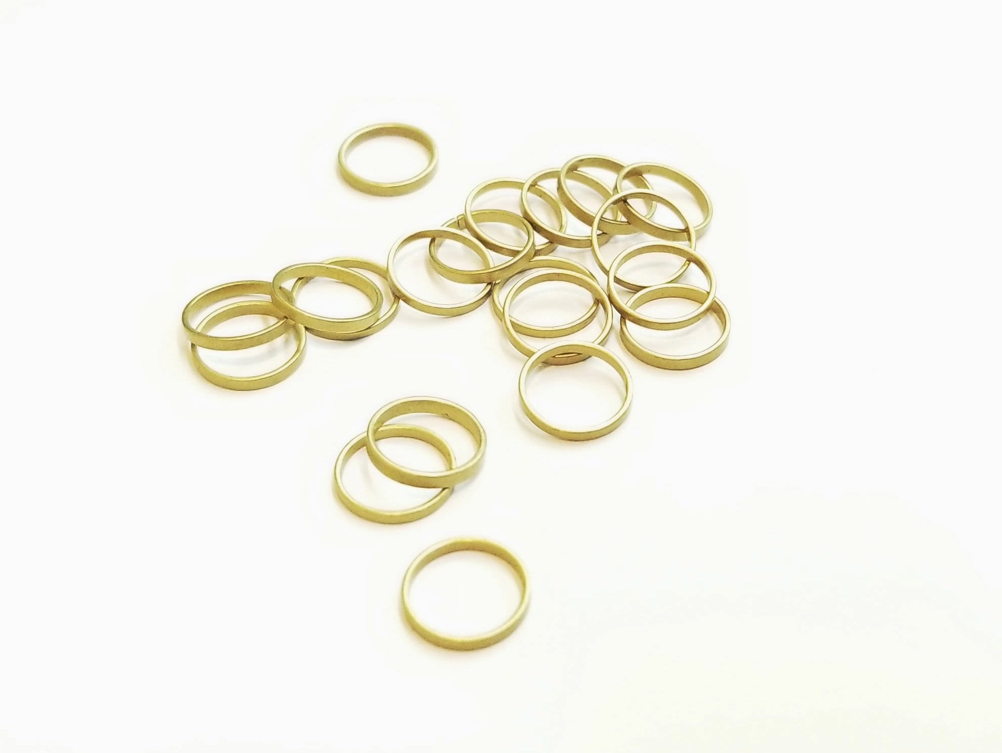 Ring, Brass, 8mm, Dull Golden, 20P Pieces | 銅圈，8mm啞金色，20個
