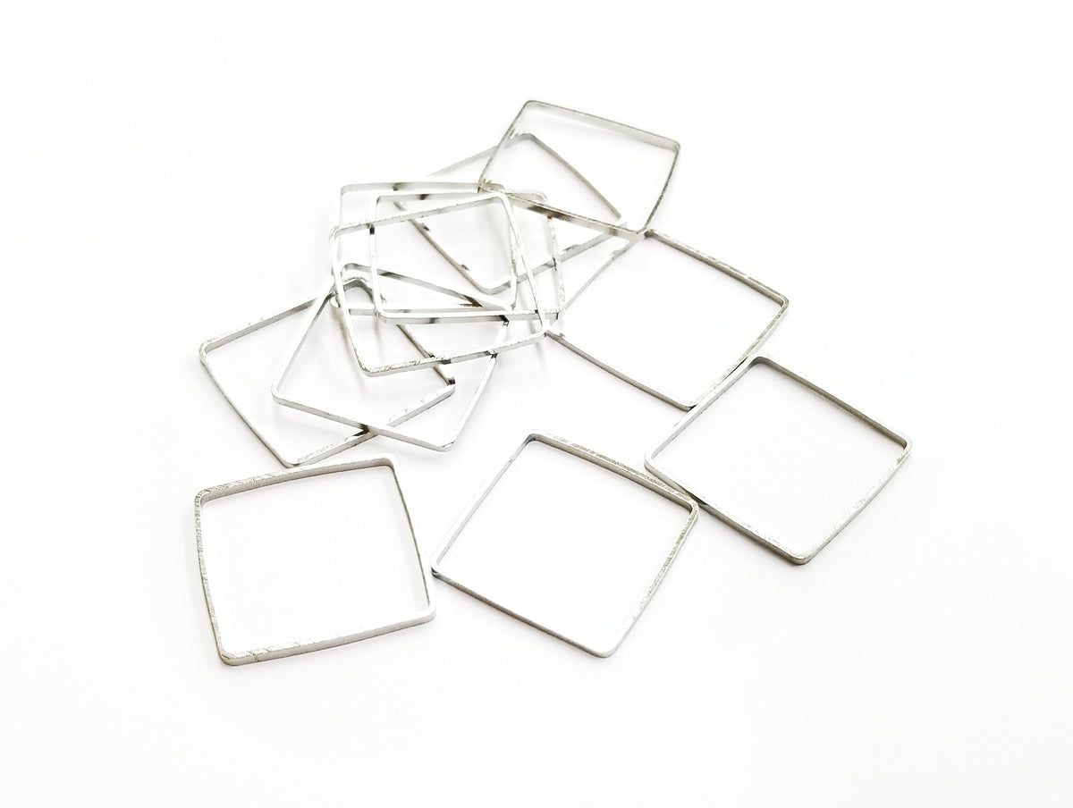 Brass Ring, 25x25mm, 10pcs | 銅圈, 方形, 25x25mm, 10個